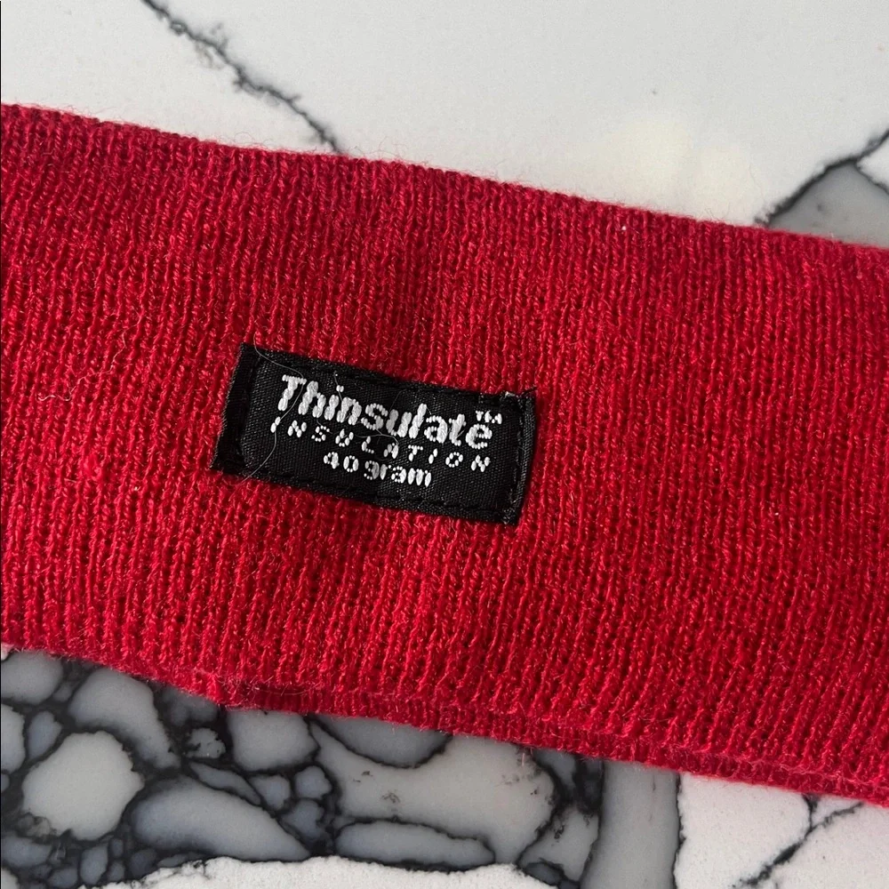3M Thinsulate Red Insulated Headband, Kids One Size